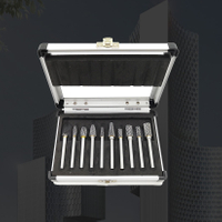 Carbide Burr Aluminum Box Package Set on 1/4 Shank